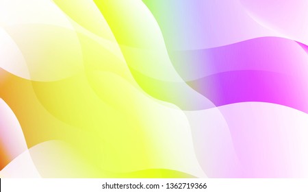 Wave Abstract Background. For Business Presentation Wallpaper, Flyer, Cover. Vector Illustration with Color Gradient