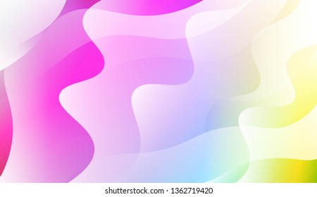 Wave Abstract Background. For Business Presentation Wallpaper, Flyer, Cover. Vector Illustration with Color Gradient