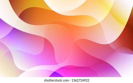 Wave Abstract Background. For Business Presentation Wallpaper, Flyer, Cover. Vector Illustration with Color Gradient
