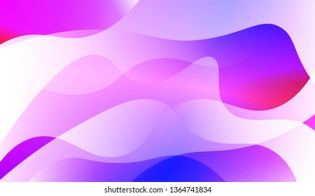 Wave Abstract Background. For Business Presentation Wallpaper, Flyer, Cover. Vector Illustration with Color Gradient