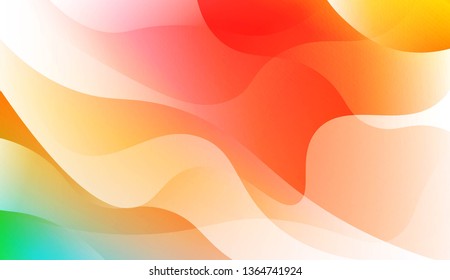 Wave Abstract Background. For Business Presentation Wallpaper, Flyer, Cover. Vector Illustration with Color Gradient