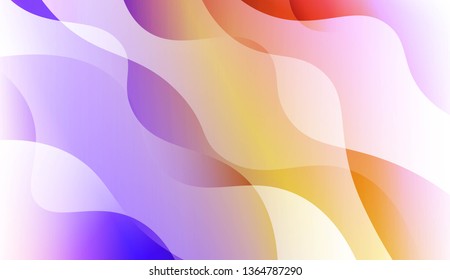 Wave Abstract Background. For Business Presentation Wallpaper, Flyer, Cover. Vector Illustration with Color Gradient
