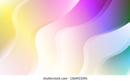 Wave Abstract Background. For Business Presentation Wallpaper, Flyer, Cover. Vector Illustration with Color Gradient