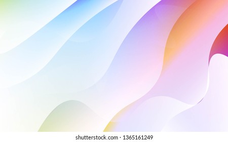 Wave Abstract Background. For Business Presentation Wallpaper, Flyer, Cover. Vector Illustration with Color Gradient