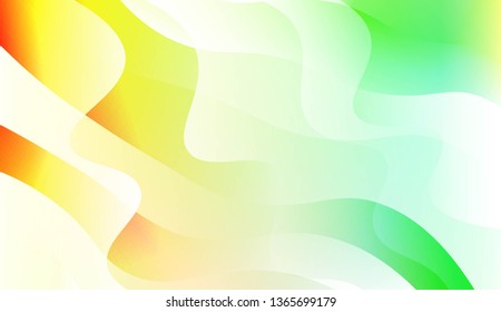 Wave Abstract Background. For Business Presentation Wallpaper, Flyer, Cover. Vector Illustration with Color Gradient