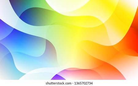 Wave Abstract Background. For Business Presentation Wallpaper, Flyer, Cover. Vector Illustration with Color Gradient