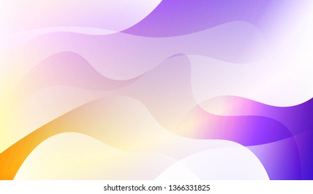 Wave Abstract Background. For Business Presentation Wallpaper, Flyer, Cover. Vector Illustration with Color Gradient
