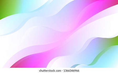 Wave Abstract Background. For Business Presentation Wallpaper, Flyer, Cover. Vector Illustration with Color Gradient