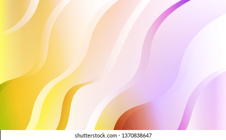 Wave Abstract Background. For Business Presentation Wallpaper, Flyer, Cover. Vector Illustration with Color Gradient
