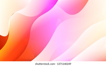 Wave Abstract Background. For Business Presentation Wallpaper, Flyer, Cover. Vector Illustration with Color Gradient