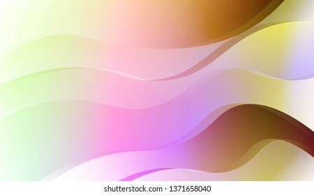 Wave Abstract Background. For Business Presentation Wallpaper, Flyer, Cover. Vector Illustration with Color Gradient