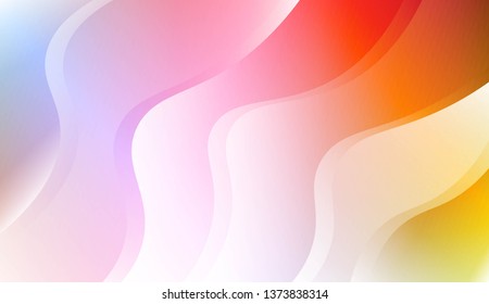 Wave Abstract Background. For Business Presentation Wallpaper, Flyer, Cover. Vector Illustration with Color Gradient