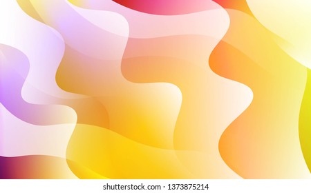 Wave Abstract Background. For Business Presentation Wallpaper, Flyer, Cover. Vector Illustration with Color Gradient