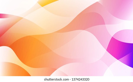 Wave Abstract Background. For Business Presentation Wallpaper, Flyer, Cover. Vector Illustration with Color Gradient