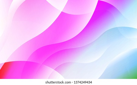 Wave Abstract Background. For Business Presentation Wallpaper, Flyer, Cover. Vector Illustration with Color Gradient