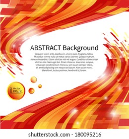 Wave abstract background, colorful vector