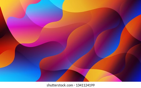 Wave Abstract Background. For Creative Templates, Cards, Color Covers Set. Vector Illustration