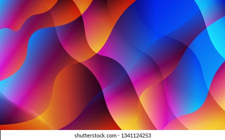 Wave Abstract Background. For Creative Templates, Cards, Color Covers Set. Vector Illustration