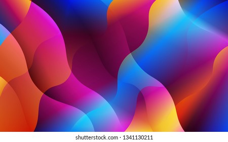 Wave Abstract Background. For Creative Templates, Cards, Color Covers Set. Vector Illustration