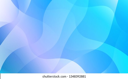 Wave Abstract Background. For Design Flyer, Banner, Landing Page. Vector Illustration with Color Gradient