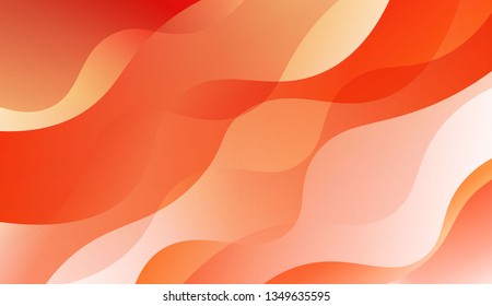 Wave Abstract Background. For Design Flyer, Banner, Landing Page. Vector Illustration with Color Gradient