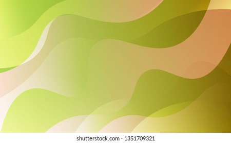 Wave Abstract Background. For Design Flyer, Banner, Landing Page. Vector Illustration with Color Gradient