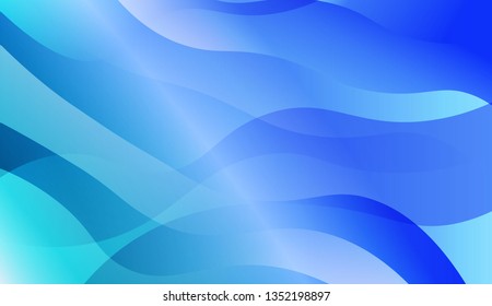 Wave Abstract Background. For Design Flyer, Banner, Landing Page. Vector Illustration with Color Gradient