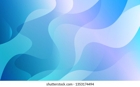 Wave Abstract Background. For Design Flyer, Banner, Landing Page. Vector Illustration with Color Gradient
