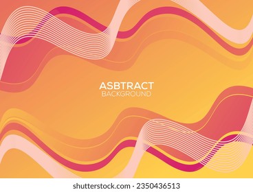 wave abstract background design gradient color