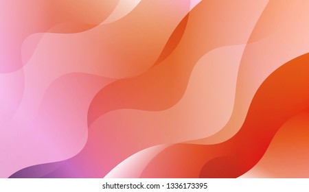 Wave Abstract Background. For Elegant Pattern Cover Book. Vector Illustration with Color Gradient.