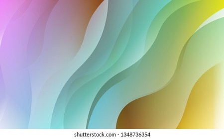 Wave Abstract Background. For Elegant Pattern Cover Book. Vector Illustration with Color Gradient