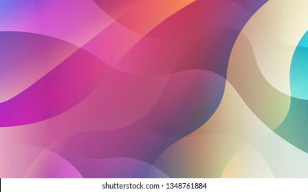 Wave Abstract Background. For Elegant Pattern Cover Book. Vector Illustration with Color Gradient