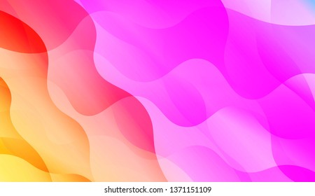 Wave Abstract Background. For Flyer, Brochure, Booklet And Websites Design Vector Illustration with Color Gradient