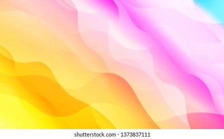 Wave Abstract Background. For Flyer, Brochure, Booklet And Websites Design Vector Illustration with Color Gradient