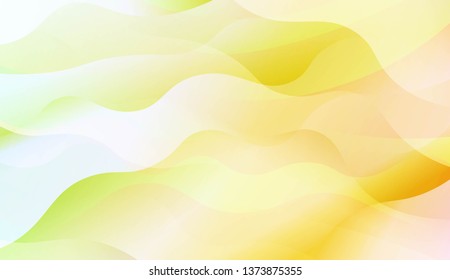 Wave Abstract Background. For Flyer, Brochure, Booklet And Websites Design Vector Illustration with Color Gradient