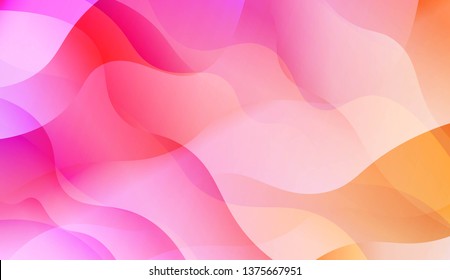 Wave Abstract Background. For Flyer, Brochure, Booklet And Websites Design Vector Illustration with Color Gradient