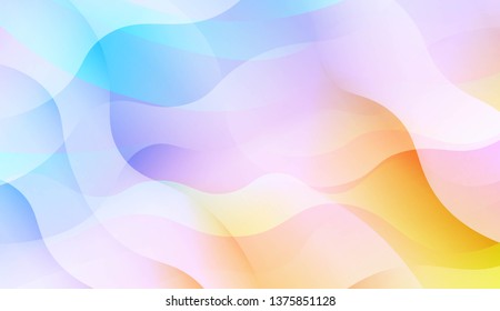 Wave Abstract Background. For Flyer, Brochure, Booklet And Websites Design Vector Illustration with Color Gradient
