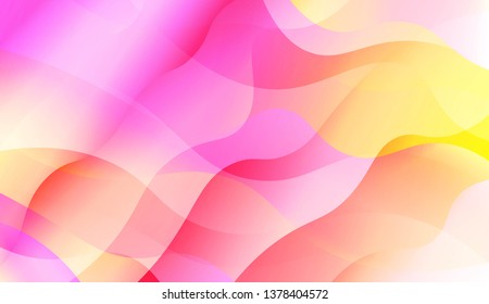 Wave Abstract Background. For Flyer, Brochure, Booklet And Websites Design Vector Illustration with Color Gradient