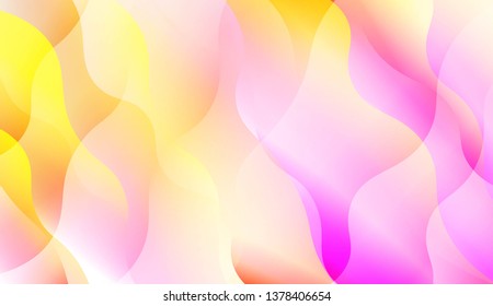 Wave Abstract Background. For Flyer, Brochure, Booklet And Websites Design Vector Illustration with Color Gradient