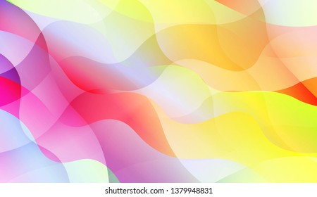 Wave Abstract Background. For Flyer, Brochure, Booklet And Websites Design Vector Illustration with Color Gradient