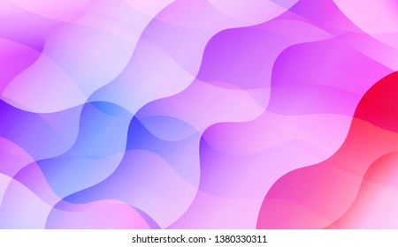 Wave Abstract Background. For Flyer, Brochure, Booklet And Websites Design Vector Illustration with Color Gradient