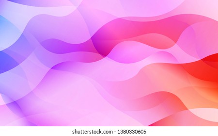 Wave Abstract Background. For Flyer, Brochure, Booklet And Websites Design Vector Illustration with Color Gradient