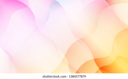 Wave Abstract Background. For Flyer, Brochure, Booklet And Websites Design Vector Illustration with Color Gradient