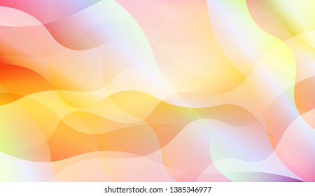 Wave Abstract Background. For Flyer, Brochure, Booklet And Websites Design Vector Illustration with Color Gradient