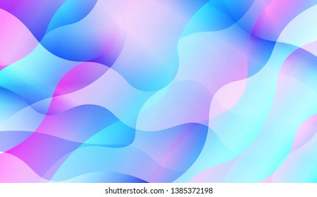 Wave Abstract Background. For Flyer, Brochure, Booklet And Websites Design Vector Illustration with Color Gradient