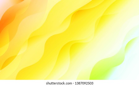 Wave Abstract Background. For Flyer, Brochure, Booklet And Websites Design Vector Illustration with Color Gradient