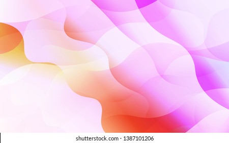 Wave Abstract Background. For Flyer, Brochure, Booklet And Websites Design Vector Illustration with Color Gradient