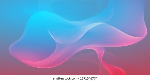 Wave Abstract Background. For Flyer, Brochure, Booklet And Websites Design Vector Illustration with Color Gradient