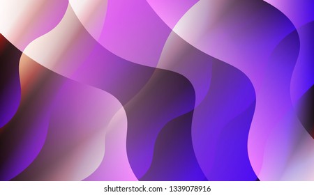 Wave Abstract Background. For Futuristic Ad, Booklets. Vector Illustration with Color Gradient.