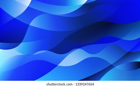 Wave Abstract Background. For Futuristic Ad, Booklets. Vector Illustration with Color Gradient.